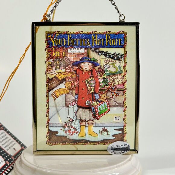 Mary Engelbreit Stained Glass Suncatcher Better Not Pout Shopper Via Vermont - Picture 2 of 10
